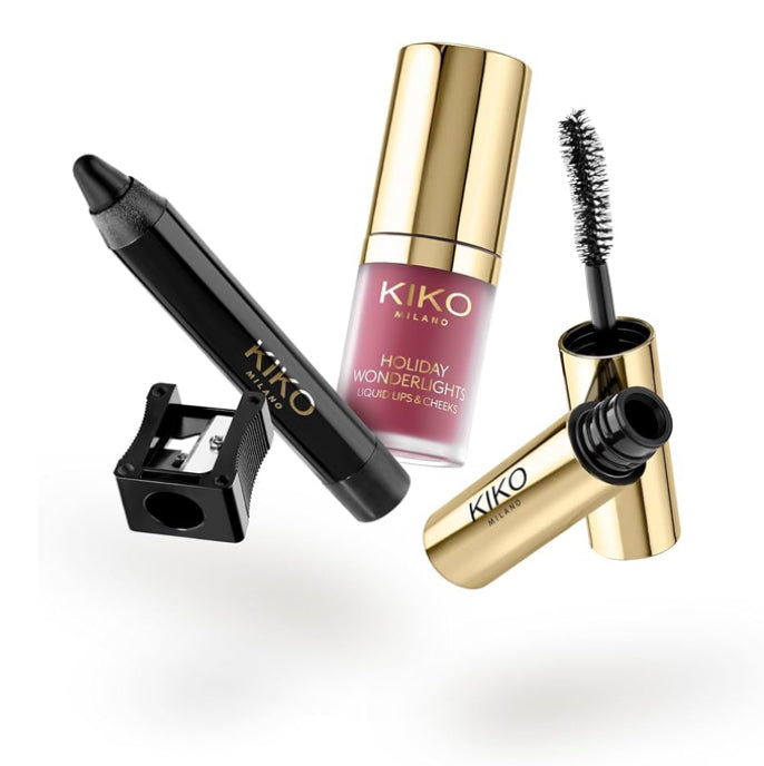 KIKO Milano Holiday Wonderlights Mini Temptations Gift Set, Coffret Cadeau De Maquillage