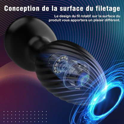 CONTITOP Plug Anal Vibromasseurs Sextoyse Sex avec 7 Modes de Rotation et de Vibration