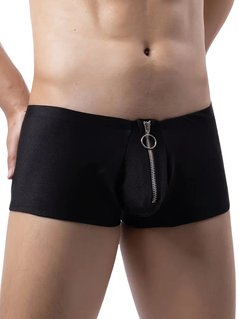 Boxers respirants et extensibles pour hommes avec une pratique fermeture éclair