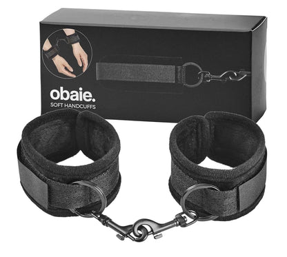 OBAIE Menottes Souples - BDSM Accessoire en Polyester et Métal - BDSMS Sex Toys pour Débutants - Menottes Adulte Couple