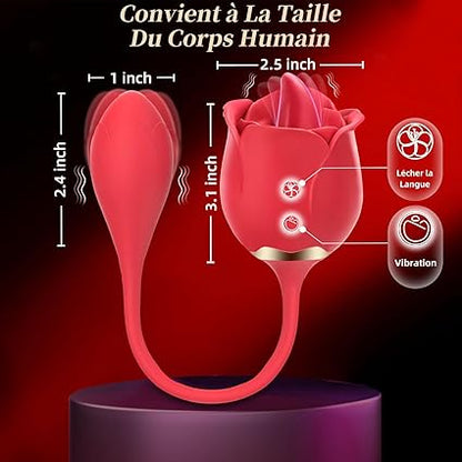 Vibromasseur puissant pour femme, conçu pour la stimulation clitoridienne avec 12 modes de vibration et 10 modes de succion - sensations intenses grâce à ses fonctionnalités de vibromassage et de succion clitoridienne