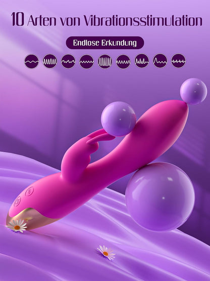 HIVEFUN Vibromasseur féminin conçu pour des moments de plaisir intense - Avec 10 modes de vibration variés