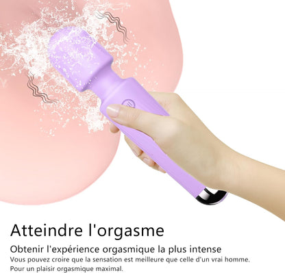 Vibromasseur clitoridien puissant, conçu pour offrir une stimulation intense avec 8 niveaux de puissance et 20 modes de vibration.