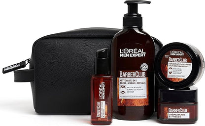 L'Oréal Men Expert - Trousse Routine Soin Barbe & Visage à l'Huile Essentielle de Bois de Cèdre