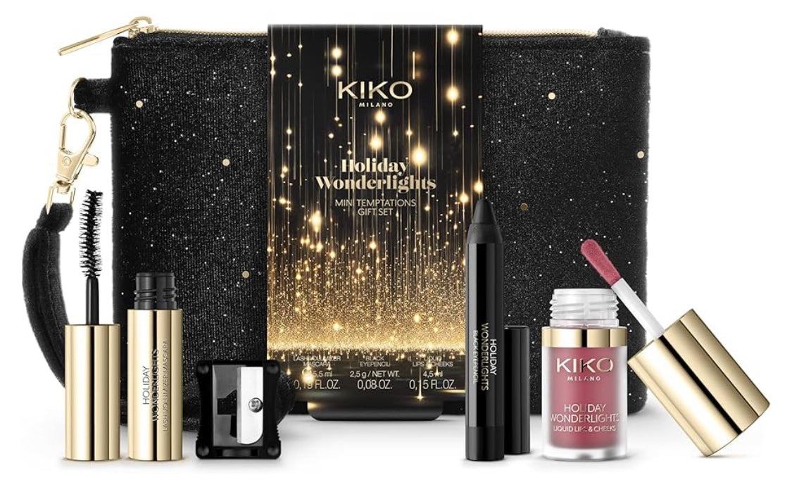 KIKO Milano Holiday Wonderlights Mini Temptations Gift Set, Coffret Cadeau De Maquillage