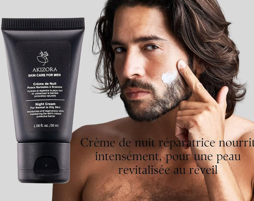 AKIZOLA Coffret Homme Kit Anti-Âge pour Tous Types de Peau