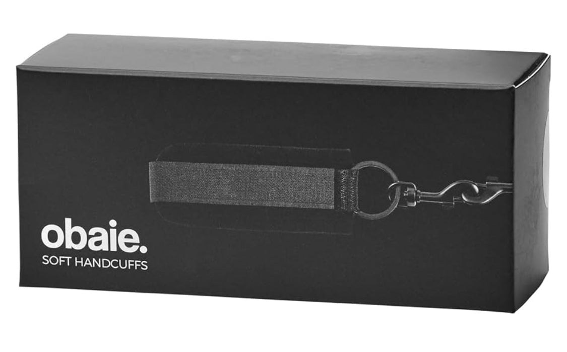 OBAIE Menottes Souples - BDSM Accessoire en Polyester et Métal - BDSMS Sex Toys pour Débutants - Menottes Adulte Couple